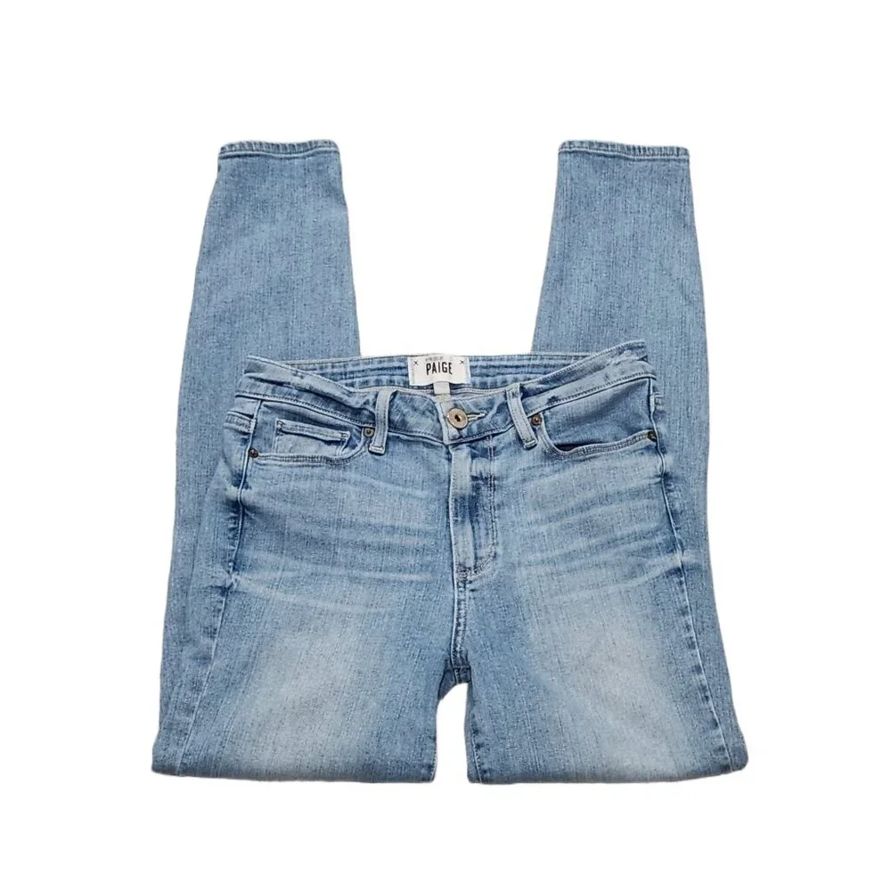 Revolve PAIGE Mid-Rise Hoxton Ankle Denim Jeans (Size: 28)